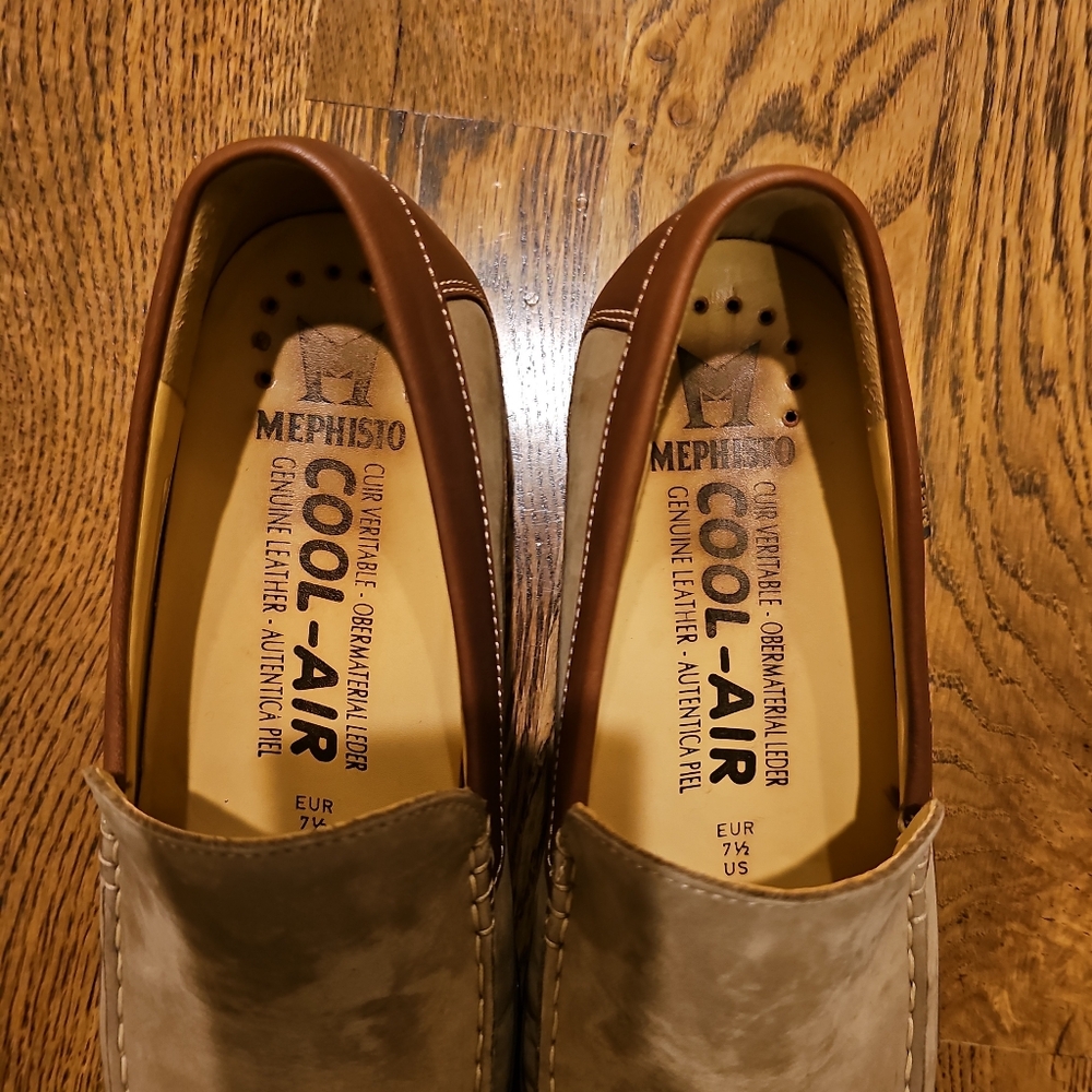 Mephisto Baduard Slip-On Men's Loafers Tan Nubuck Size US 8 - Picture 5 of 8